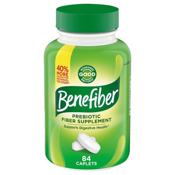 Benefiber Prebiotic Fiber Supplement Caplets