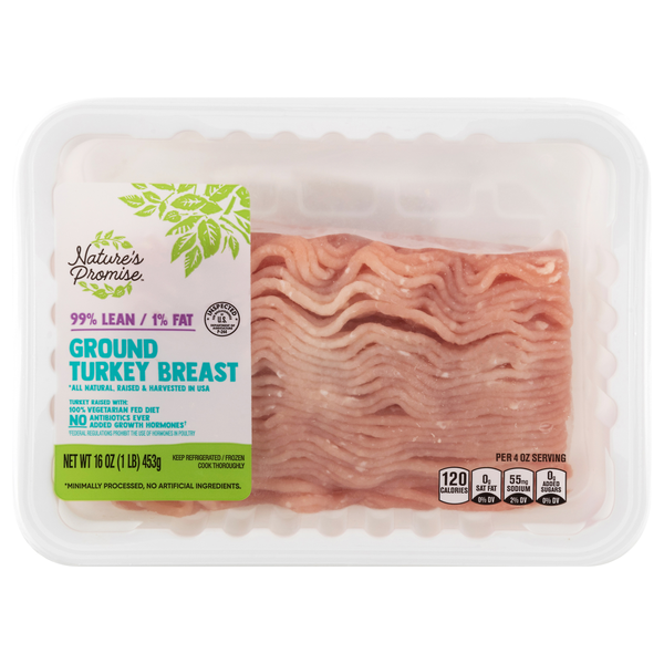 Nature's Promise Ground Turkey Breast 99% Lean 1% Fat