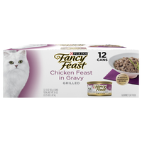 Fancy Feast Grilled Chicken Feast in Gravy Wet Cat Food - 12 ct