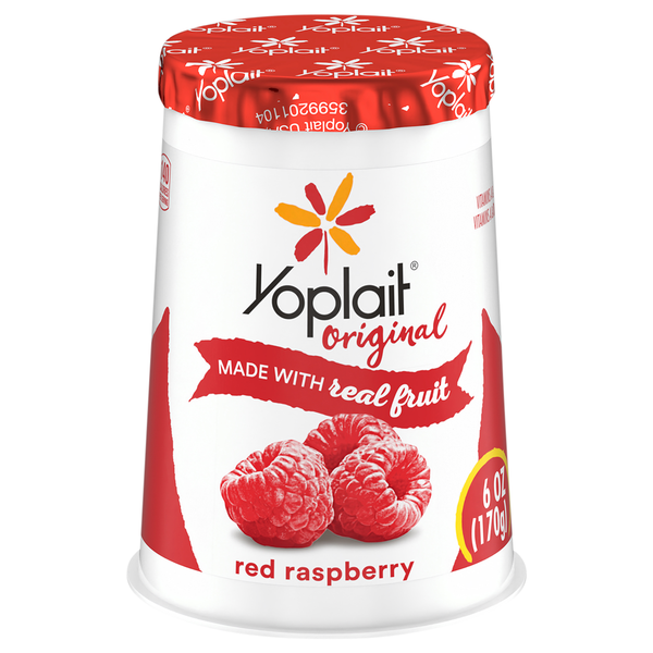 Yoplait Original Low Fat Red Raspberry Yogurt Cup