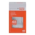 Guaranteed Value White Heavy Duty Plastic Spoons