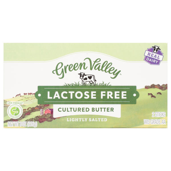 Green Valley Lactose Free Lightly Salted Cultured Butter Sticks - 2 ct