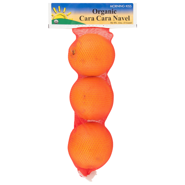 Morning Kiss Organic Cara Cara Navel Oranges - 3 ct
