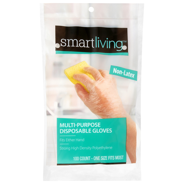Smart Living Multi-Purpose Non-Latex Disposable Gloves One Size
