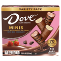 DOVE Minis Vanilla & Strawberry with Milk Chocolate Ice Cream Bars - 10 ct