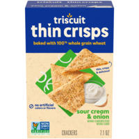Triscuit Thin Crisps Sour Cream & Onion Whole Grain Wheat Crackers
