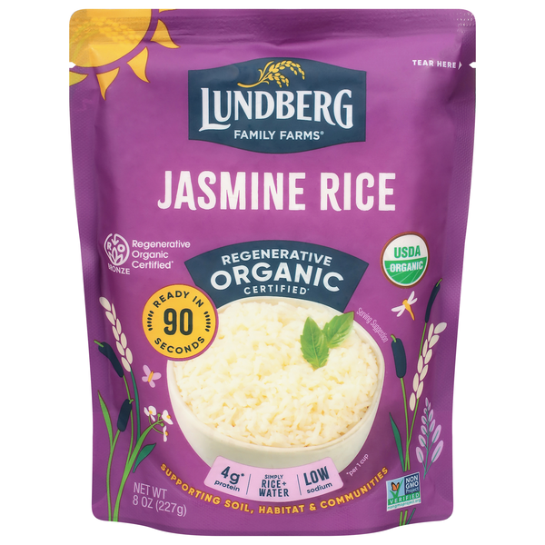 Lundberg 90 Second Microwave Organic Thai Hom Mali White Jasmine Rice
