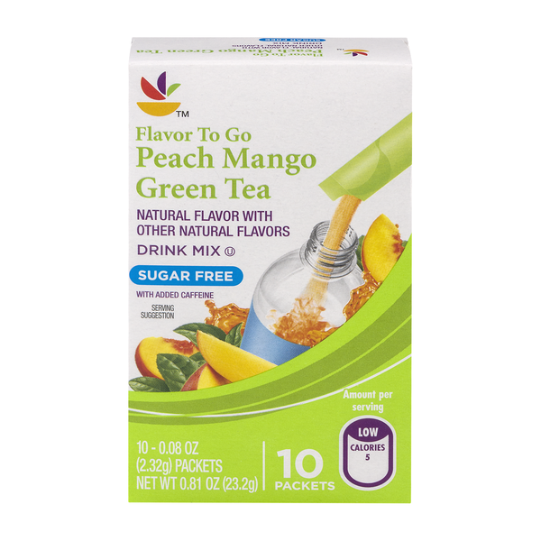 Save on Giant Flavor To Go Drink Mix Peach Mango Green Tea Sugar Free