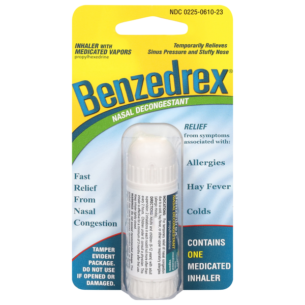 Benzedrex Nasal Decongestant Inhaler