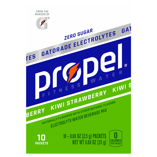 Propel Zero Sugar Kiwi Strawberry Electrolyte Water Beverage Mix - 10 ct