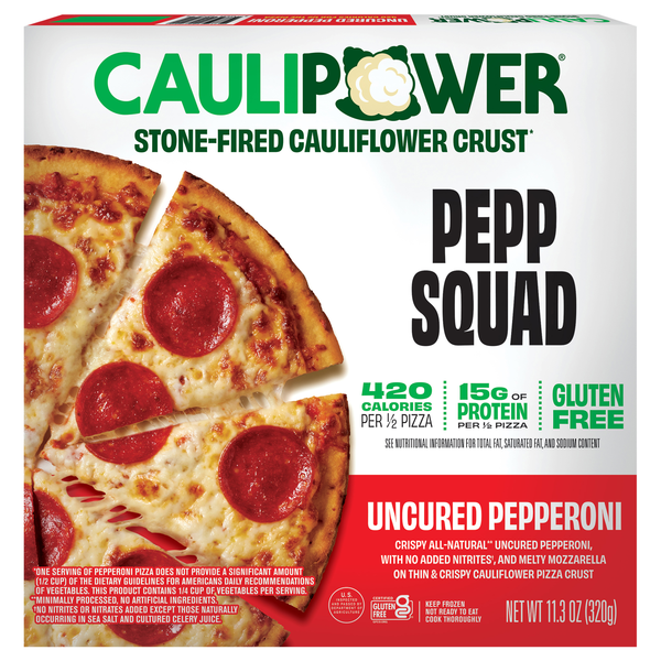 Caulipower Gluten Free Cauliflower Crust Uncured Pepperoni Pizza Frozen