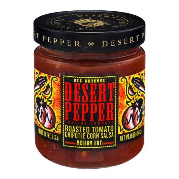 Save on Desert Pepper Roasted Tomato Chipotle Corn Salsa Medium Hot