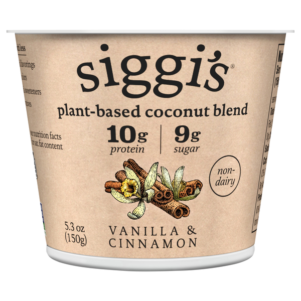 Siggi's Plant-Based Coconut Blend Non-Dairy Vanilla & Cinnamon Yogurt Cup