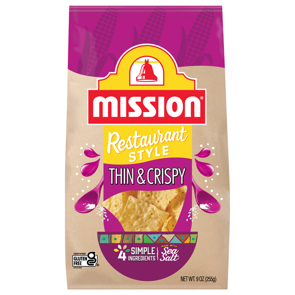Mission Gluten Free Restaurant Style Thin & Crispy Tortilla Chips