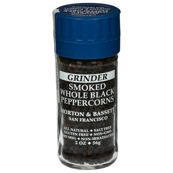 Morton & Bassett Smoked Whole Black Peppercorn Grinder