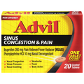 Advil Sinus Congestion & Pain Ibuprofen Non-Drowsy 200mg Coated Tablets