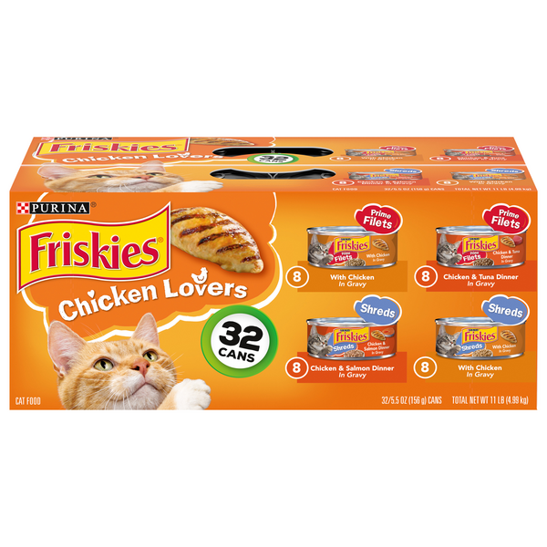 Save on Friskies Chicken Lovers Wet Cat Food Variety Pack 32 ct Order