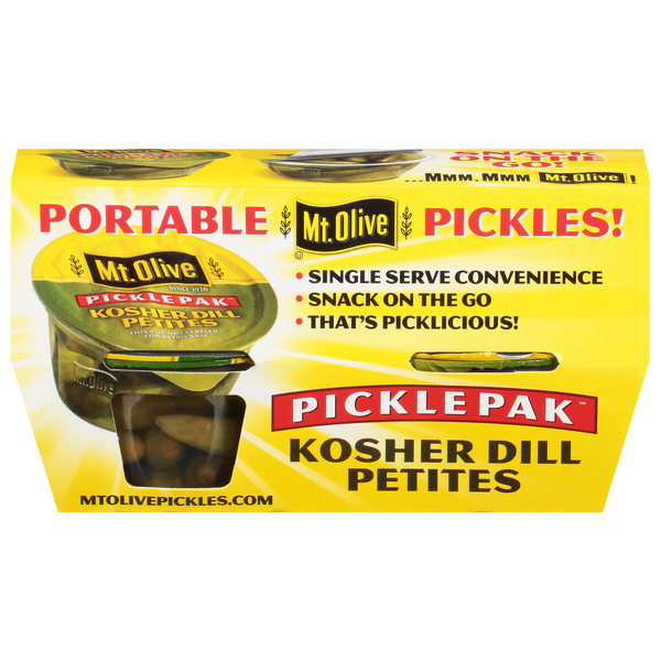 Mt. Olive Portable Pickles Kosher Dill Petites - 4 ct