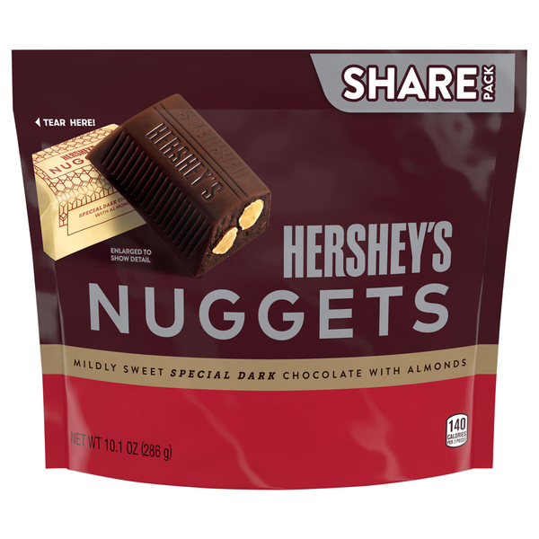 Hershey's Nuggets Special Dark Chocolate Candy with Almonds Share Pack