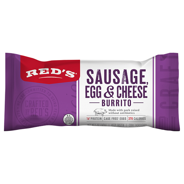 Red's Sausage Egg & Cheese Breakfast Burrito