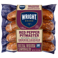 Wright Brand Red Pepper Pitmaster Real Wood Smoked Sausage Links - 4 ct