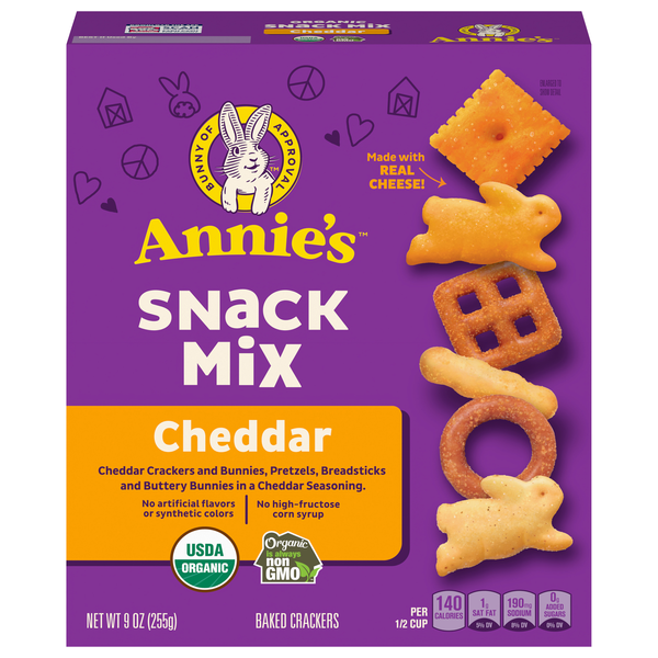 Annie's Homegrown Snack Mix Cheddar Organic