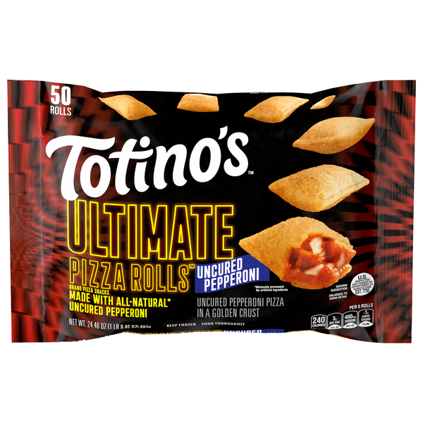 Totino's Ultimate Uncured Pepperoni Pizza Rolls Frozen Snacks - 50 ct