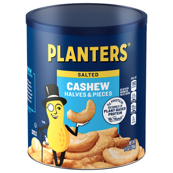 Save on Planters Cashews Halves & Pieces Salted Order Online Delivery