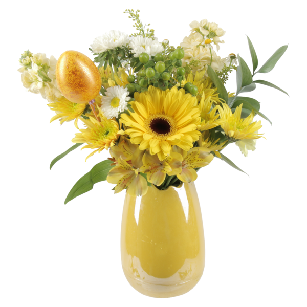Scramble Petals Vase Yellow
