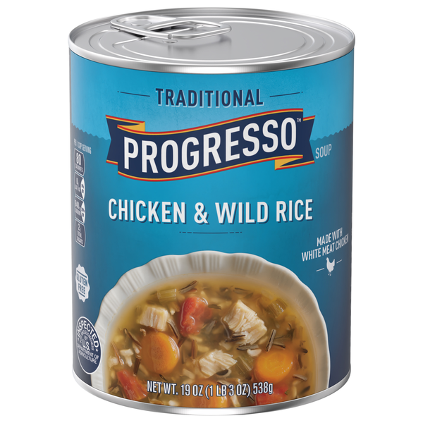 Progresso Traditional Gluten Free Chicken & Wild Rice Soup