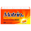 Motrin IB Ibuprofen 200 mg Pain Relief Coated Caplets