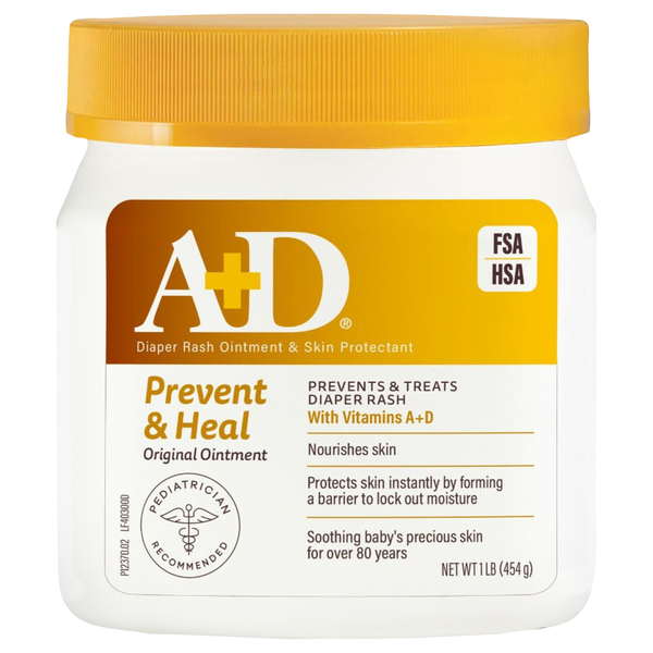 A&D Prevent Diaper Rash + Skin Protectant Original Ointment