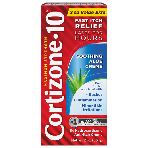 Cortizone-10 Hydrocortisone Anti-Itch Creme Soothing Aloe Maximum Strength
