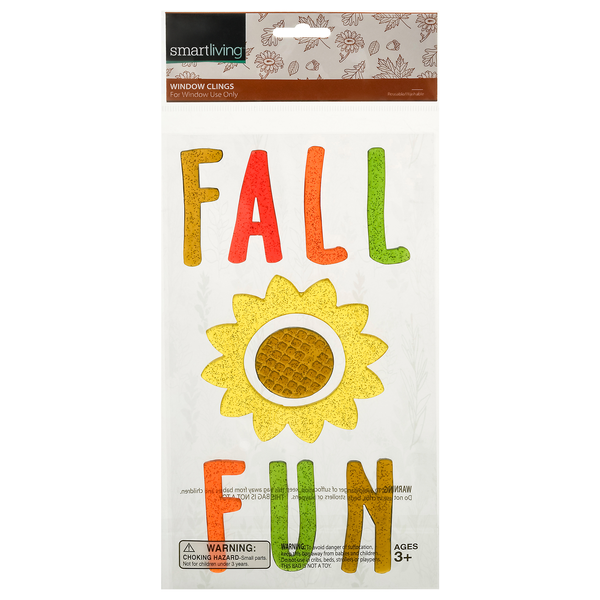 Smart Living Fall Window Clings Fall Fun Ages 3+