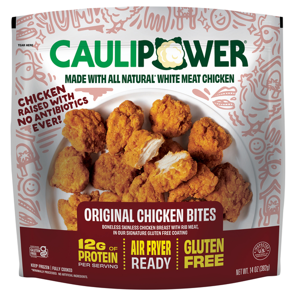 Caulipower All Natural Gluten Free Original Chicken Bites Frozen