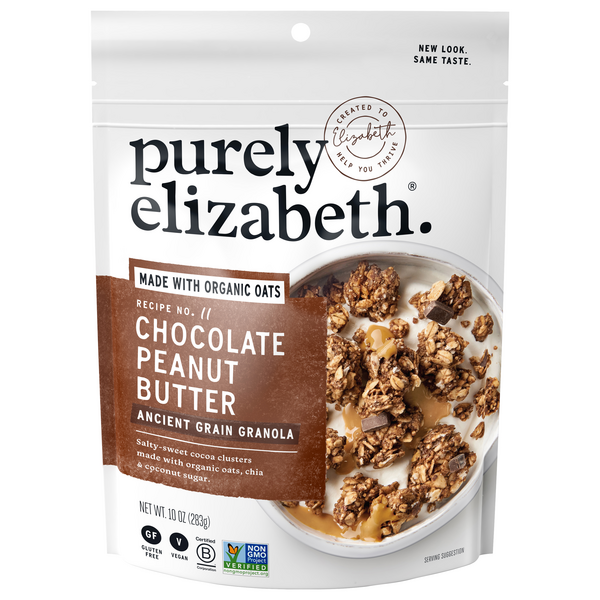 Purely Elizabeth Organic Gluten Free Vegan Chocolate Peanut Butter Granola