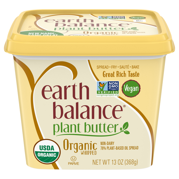 Earth Balance Organic Vegan Whipped Vegetable Oil Buttery Spread
