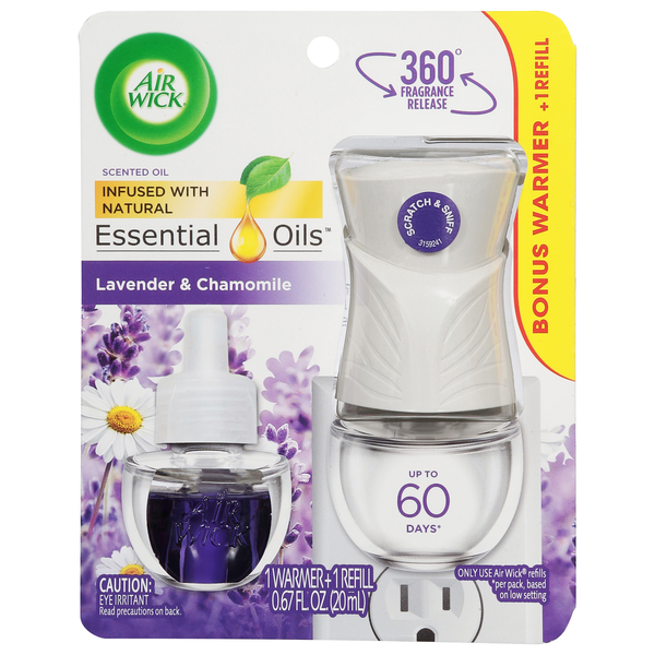 Air Wick Lavender & Chamomile Warmer & Scented Oil Refill