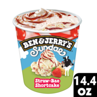 Ben & Jerry's Sundae Straw-Bae Shortcake Ice Cream