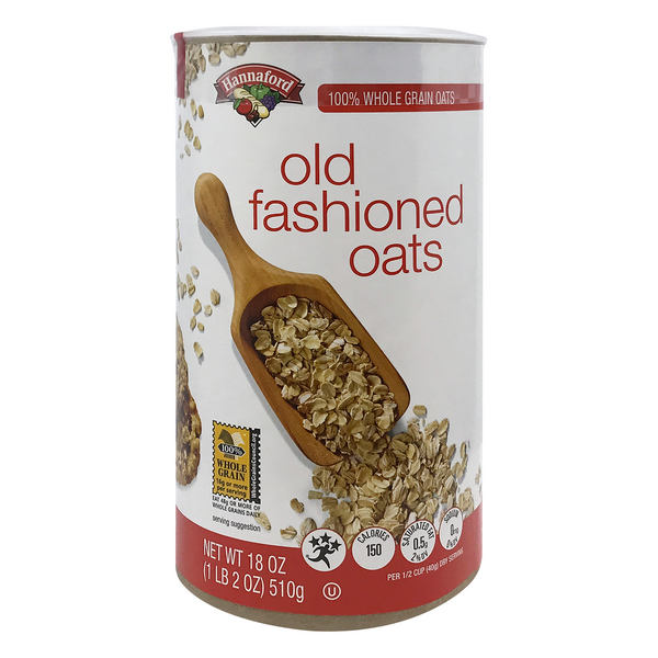 Hannaford 100% Whole Grain Old Fashioned Rolled Oats