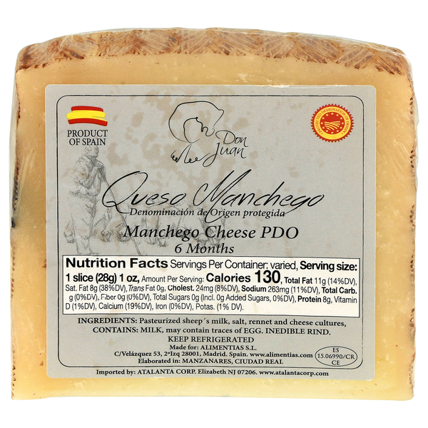 Don Juan Queso Manchego Cheese Wedge