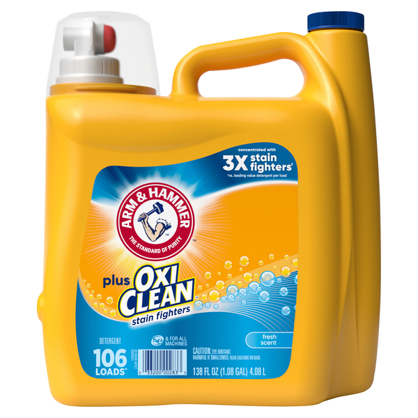 Arm & Hammer Fresh Scent Plus Oxi Clean Liquid Laundry Detergent