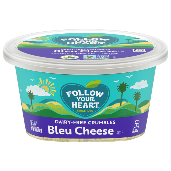 Follow Your Heart Dairy Free Plant-Based Vegan Bleu Cheese Style Crumbles