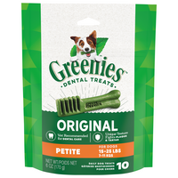 GREENIES Original Petite Adult Dental Dog Treats - 10 ct