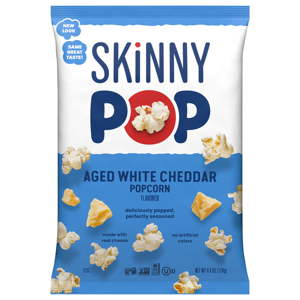SkinnyPop Gluten Free Real Aged White Cheddar Cheese Popcorn