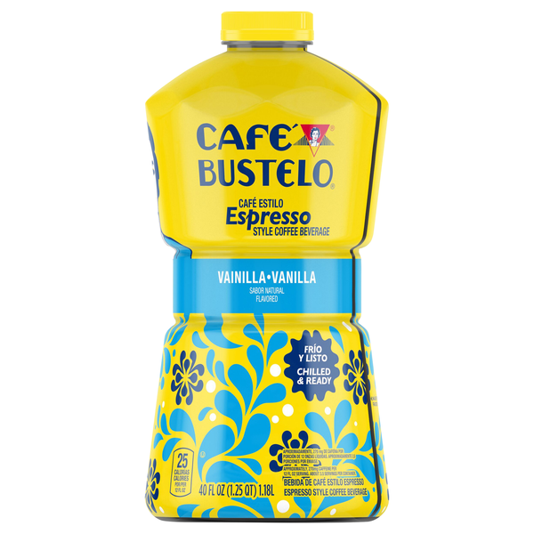 Cafe Bustelo Vanilla Espresso Style Coffee Beverage Refrigerated