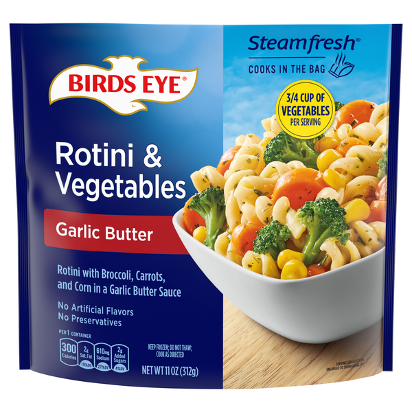 Birds Eye Steamfresh Sauced Garlic Butter Rotini & Vegetables Frozen