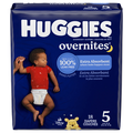 Huggies Overnites Size 5 Baby Diapers 27+ lb