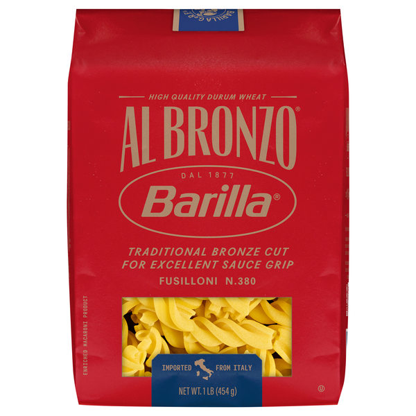 Barilla Al Bronzo Fusilloni Pasta