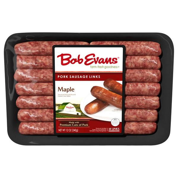 Bob Evans Maple Pork Breakfast Sausage Links - 14 ct